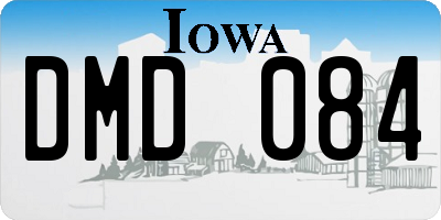 IA license plate DMD084