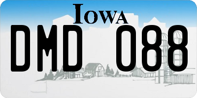 IA license plate DMD088