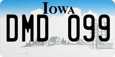 IA license plate DMD099