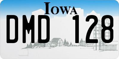 IA license plate DMD128