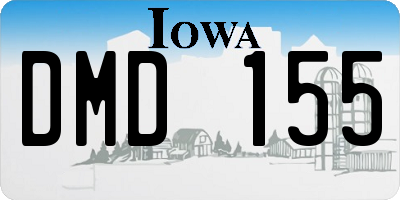 IA license plate DMD155