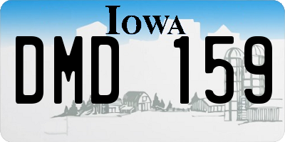 IA license plate DMD159