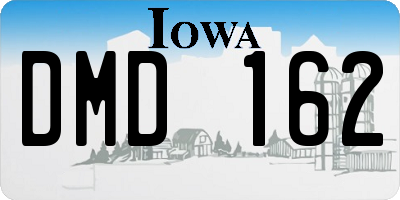 IA license plate DMD162
