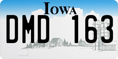 IA license plate DMD163