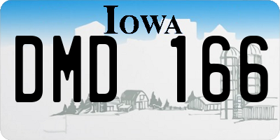 IA license plate DMD166