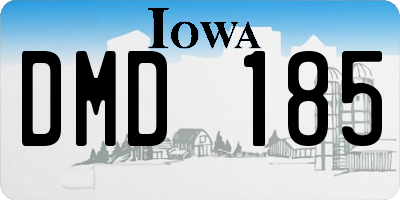 IA license plate DMD185