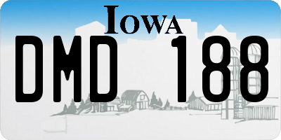 IA license plate DMD188