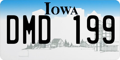 IA license plate DMD199
