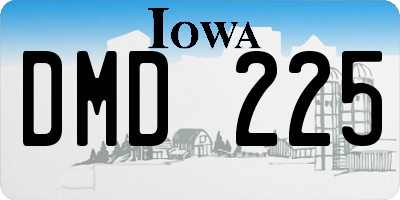 IA license plate DMD225