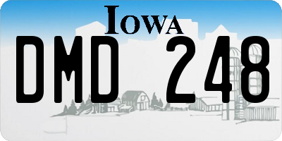 IA license plate DMD248
