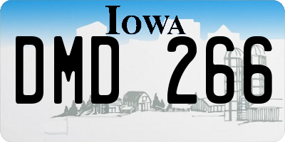 IA license plate DMD266
