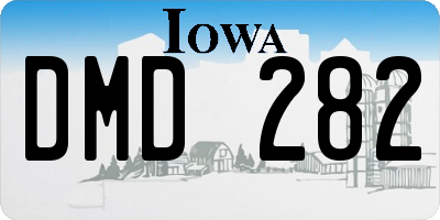 IA license plate DMD282