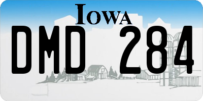 IA license plate DMD284