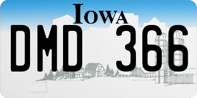 IA license plate DMD366