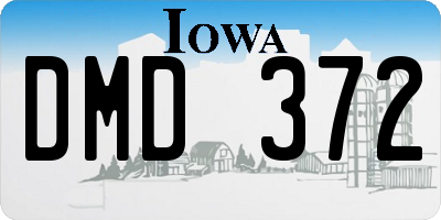 IA license plate DMD372