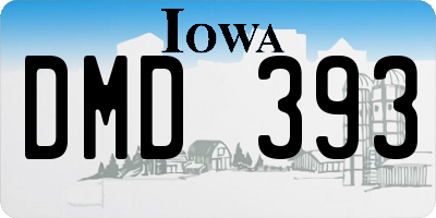 IA license plate DMD393