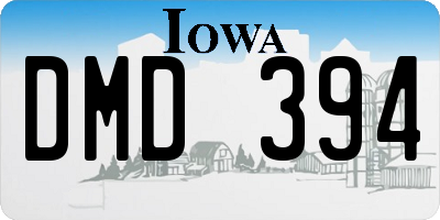 IA license plate DMD394