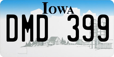 IA license plate DMD399
