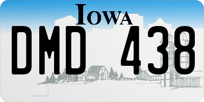 IA license plate DMD438