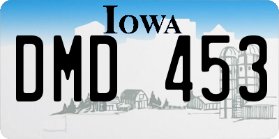 IA license plate DMD453