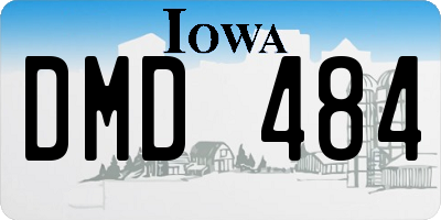 IA license plate DMD484