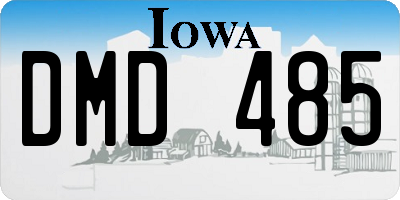 IA license plate DMD485