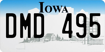 IA license plate DMD495