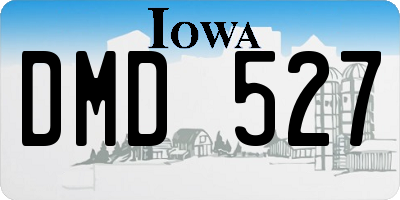 IA license plate DMD527