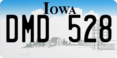 IA license plate DMD528