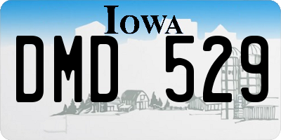 IA license plate DMD529