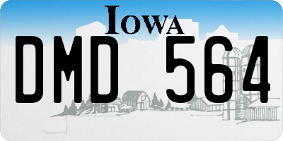 IA license plate DMD564