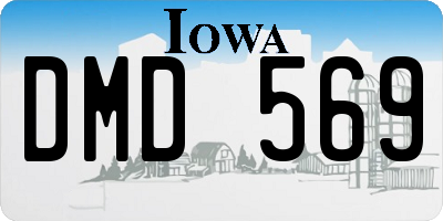 IA license plate DMD569