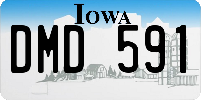 IA license plate DMD591