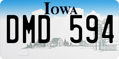 IA license plate DMD594