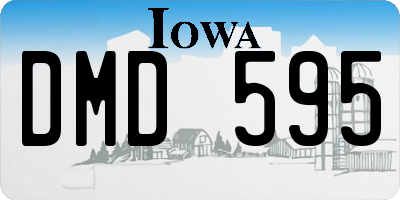 IA license plate DMD595