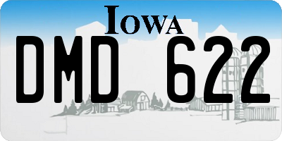 IA license plate DMD622