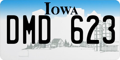 IA license plate DMD623