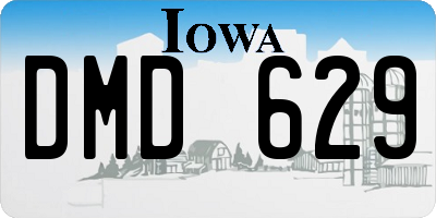 IA license plate DMD629
