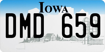 IA license plate DMD659