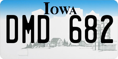 IA license plate DMD682