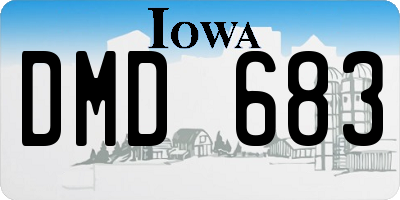 IA license plate DMD683