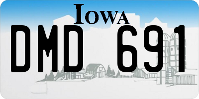 IA license plate DMD691
