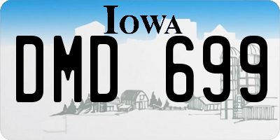 IA license plate DMD699