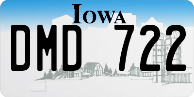 IA license plate DMD722