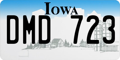 IA license plate DMD723