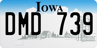 IA license plate DMD739