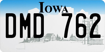 IA license plate DMD762