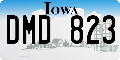 IA license plate DMD823