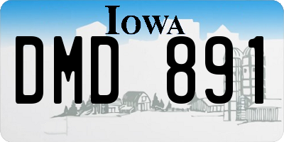 IA license plate DMD891