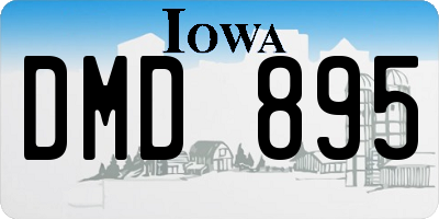 IA license plate DMD895